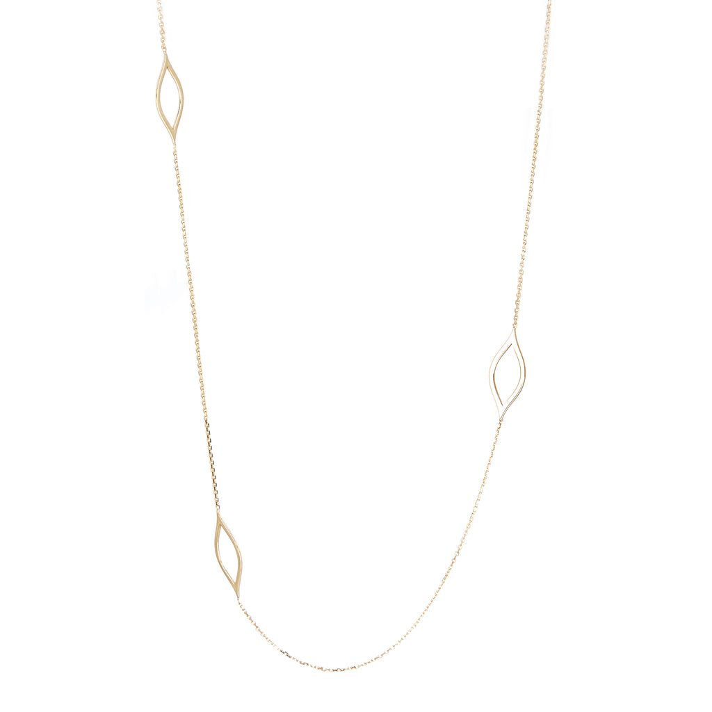 Long Marquise Necklace-Necklace-Milano DG