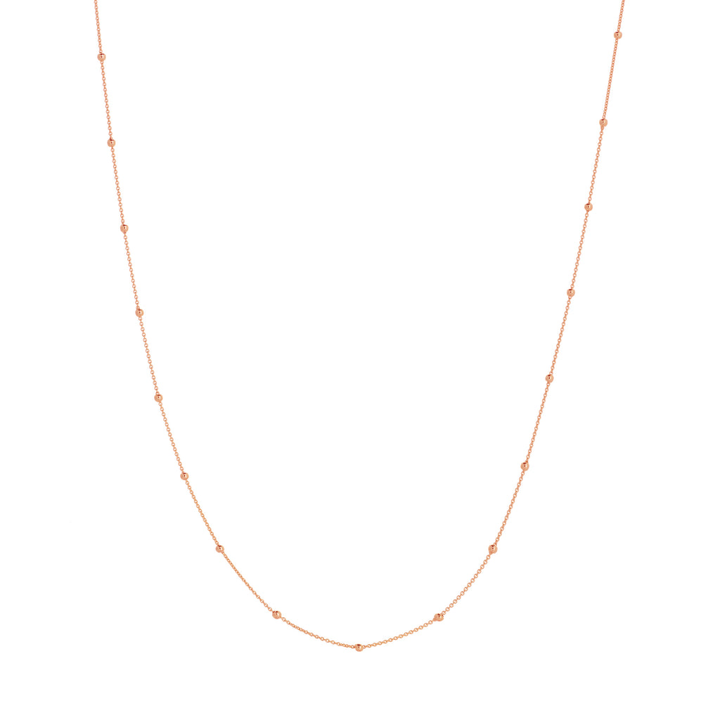 2mm Bead Station Necklace-Necklace-Milano DG